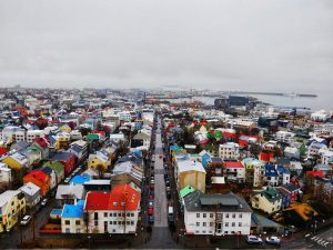 Hallgrímskirkja Kilisesi'nden Reykjavik