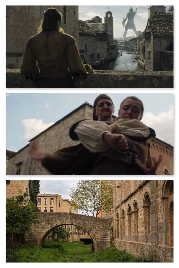 Game of Thrones Arya bıçaklanma sahnesi ve Galligants köprüsü