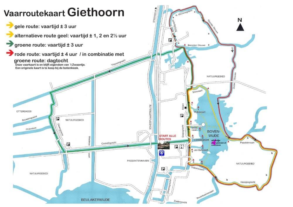 giethoorn boat routes