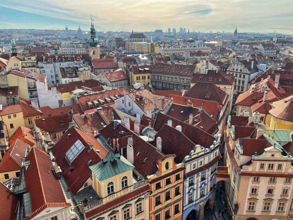 prague view from astronomic tower